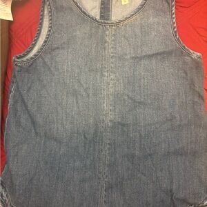 Cloth & Stone Blue Denim Top